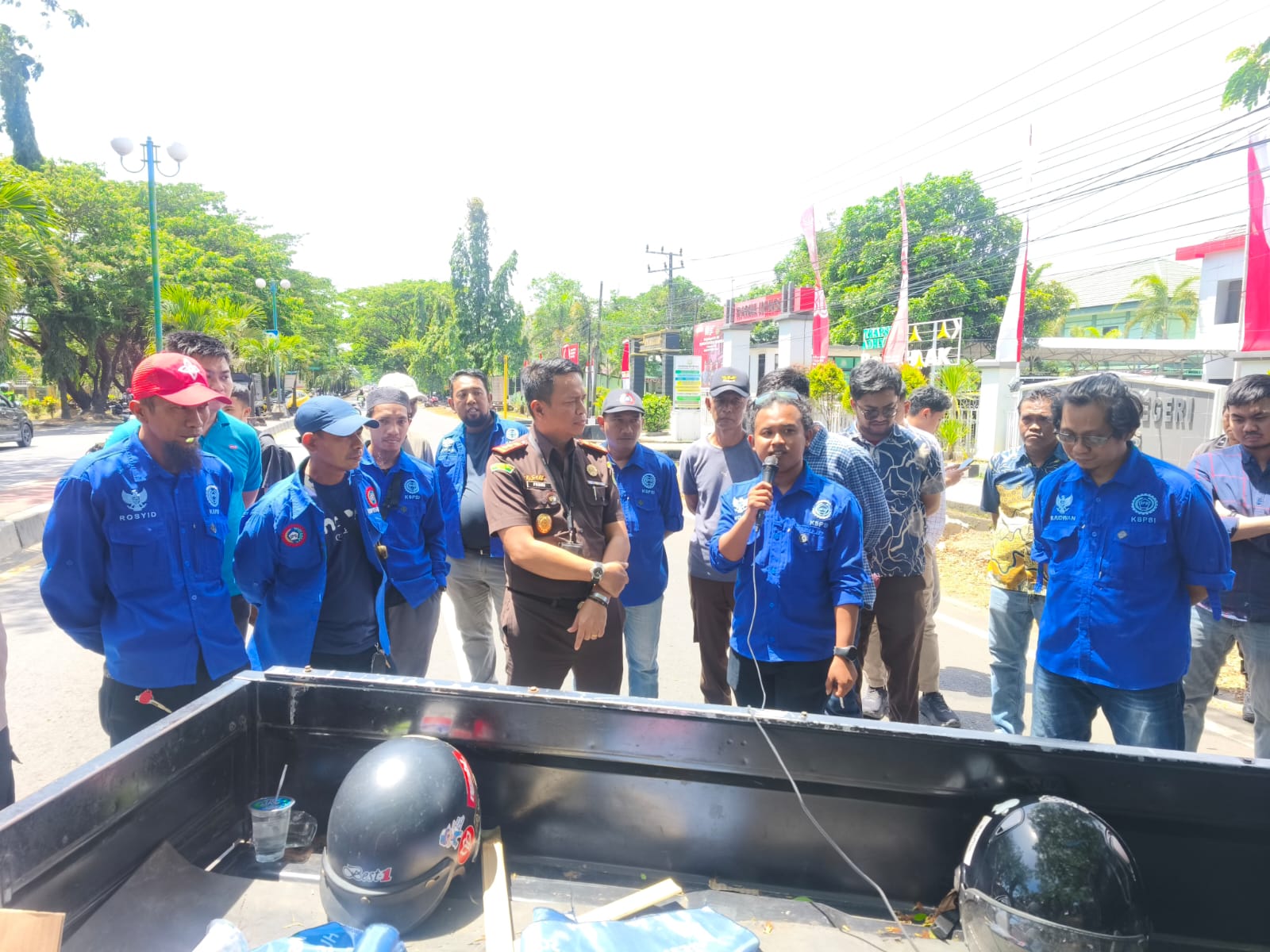 DPC KSPSI Maros Gelar Aksi Tuntut Kejelasan Kasus Dugaan Korupsi Upah Outsourcing di BPKA Sulsel